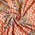 Brick Red Handblock Print Cotton Khadi Fabric MFL-23665