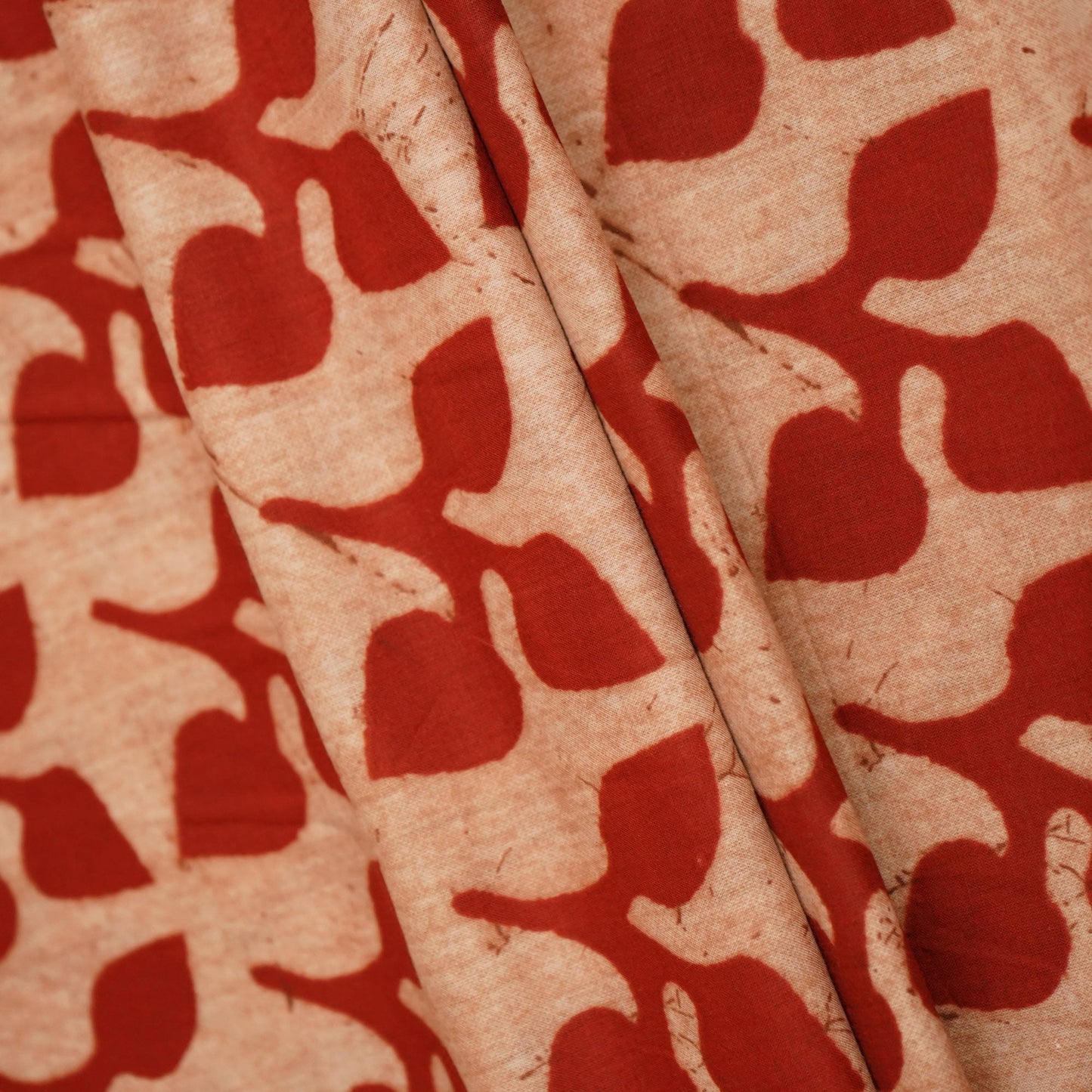 Beige Kalamkari Print Cotton Khadi Fabric MFL-23672