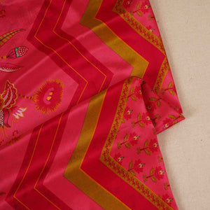 Pink Floral Print Crepe Fabric MT-28237 - TradeUNO