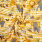Yellow Kids Print Cotton Fabric MFL-23702