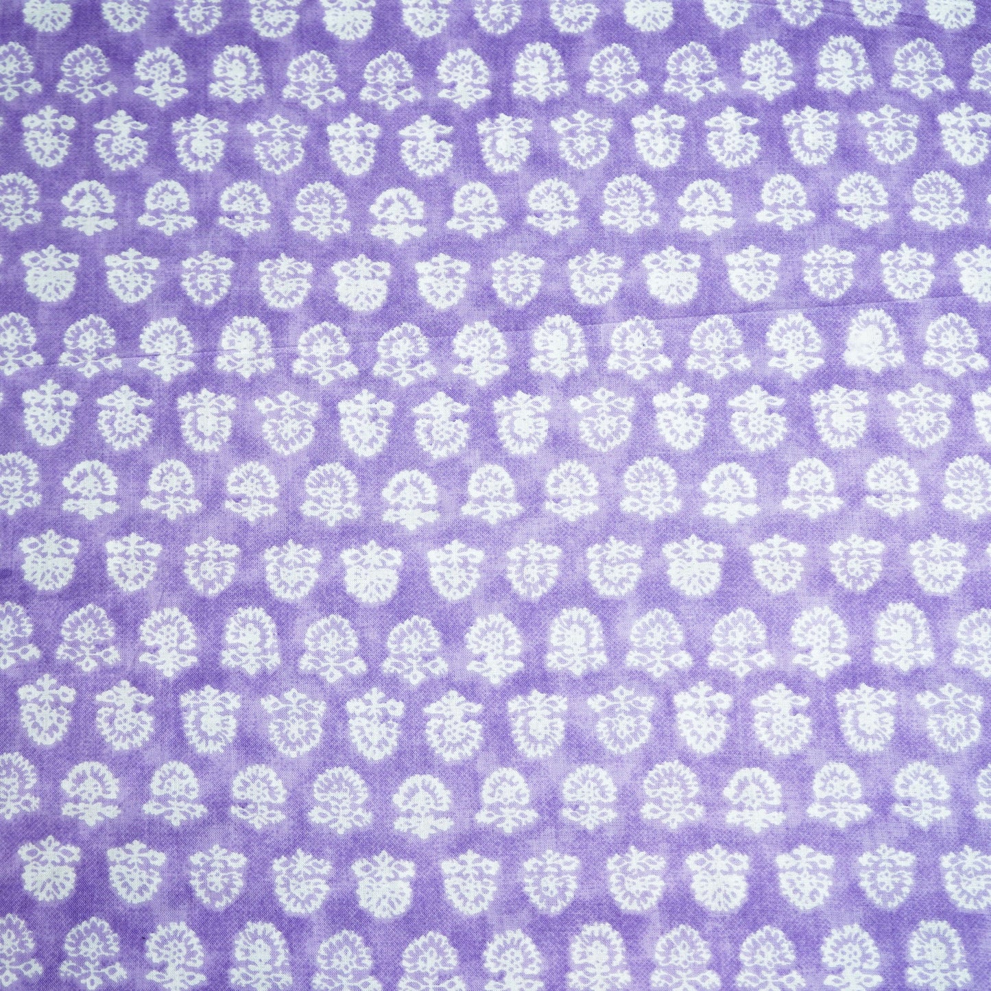 Purple Floral Print Cotton Fabric MFL-23707