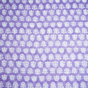 Purple Floral Print Cotton Fabric MFL-23707
