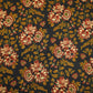 Black Floral Ajrakh Print Cotton Fabric MFL-23713