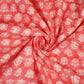 Pink Floral Print Cotton Fabric MFL-23728