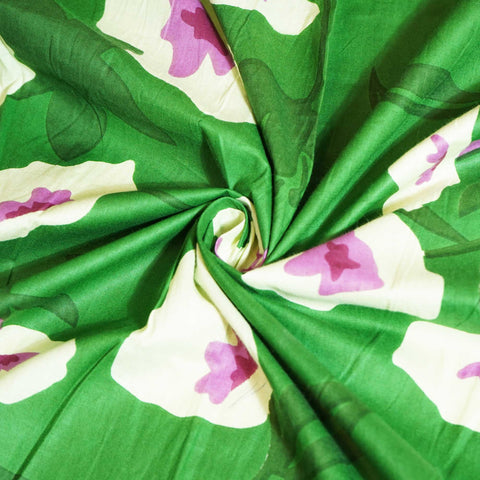 Pink Paisley Print Cotton Fabric MFL-23729