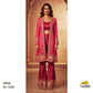 Pink Cutdana & Pearl Zari Embroidery Tissue Fabric AF-23745