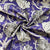 Purple Floral Print Cotton Fabric PB-23768