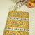 Mustard Floral Foil Print Cotton Fabric PB-23769