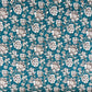 Green Floral Foil Print Cotton Fabric PB-23771