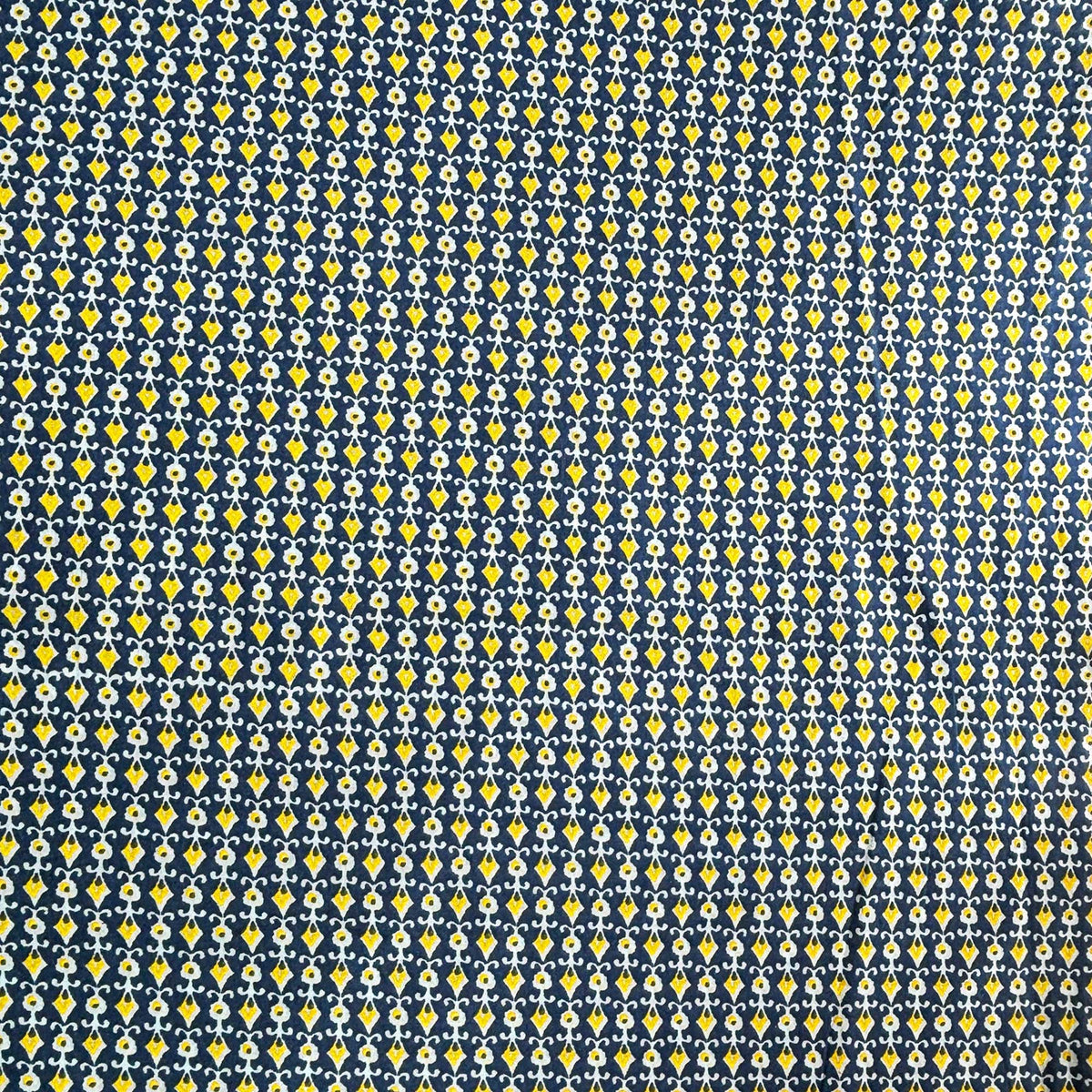 Blue Geometrical Print Cotton Fabric PB-23778