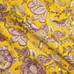 Mustard Floral Print Cotton Fabric PB-23780