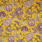 Mustard Floral Print Cotton Fabric PB-23780