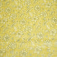 Yellow Floral Print Lurex Cotton Fabric PB-23791