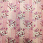 Pink Floral Print Lurex Cotton Fabric PB-23793