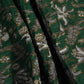 Dark Green Floral Pintuck Cotton Fabric PB-23803