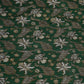 Dark Green Floral Pintuck Cotton Fabric PB-23803