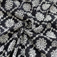 Black Schiffli Embroidery Cotton Fabric DVT-23816