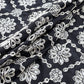 Black Schiffli Embroidery Cotton Fabric DVT-23816