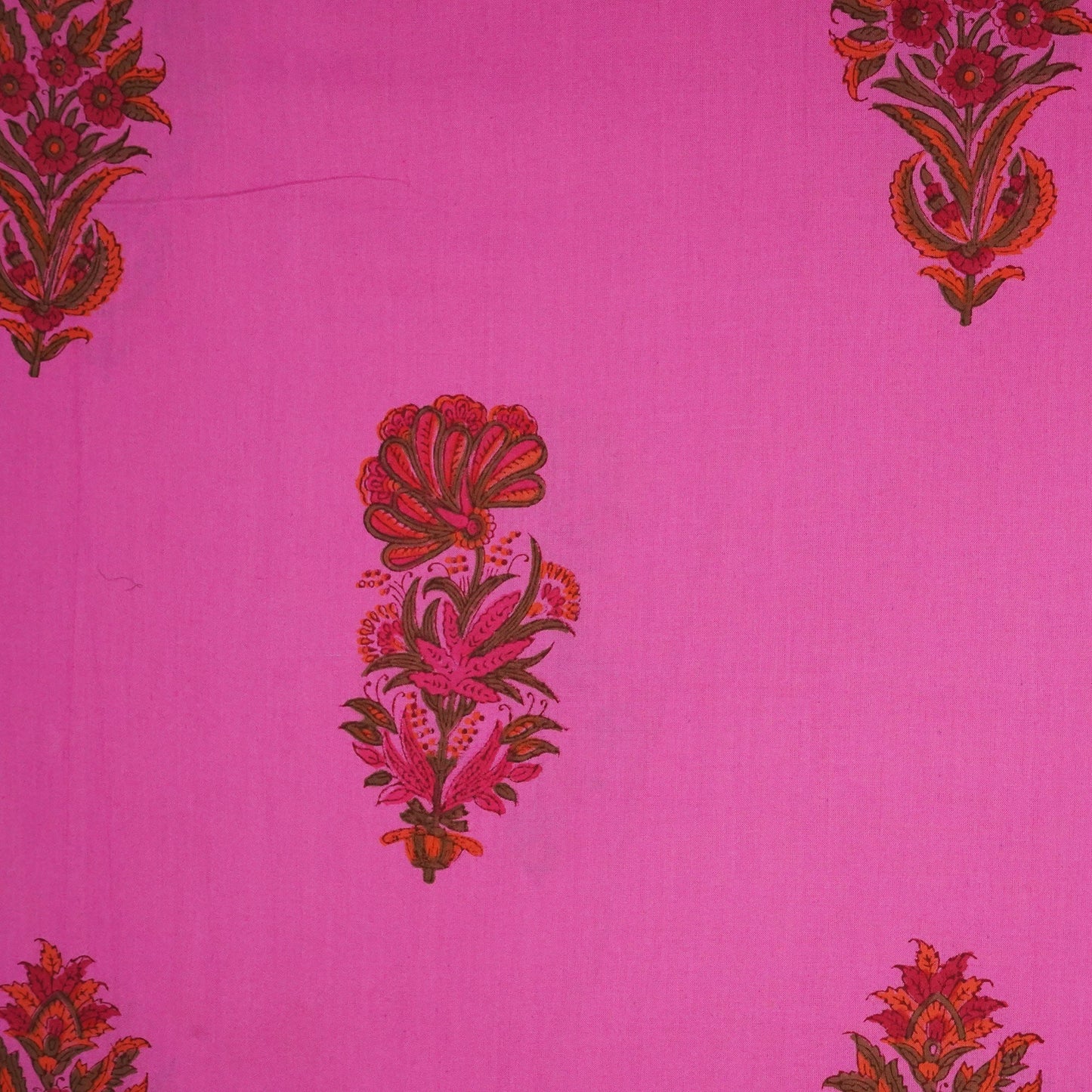 Purple Handblock Print Cotton Fabric 894 RI-23831