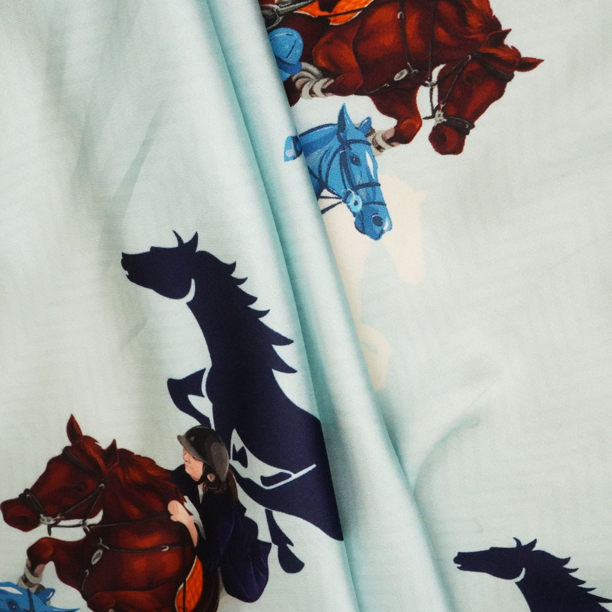 Sky Blue Bemberg Modal Satin Fabric MTF-23835