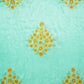 Sea Green Floral Print Crepe Fabric MTF-23837