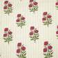 Off White & Pink floral Print Cotton Jacquard Fabric SCF-23845