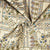 Off White & Blue floral Print Cotton Jacquard Fabric SCF-23851