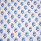 Blue Floral Print Cotton Fabric SCF-23871