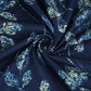 Indigo Tropical Print Cotton Fabric SCF-23877