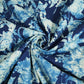 Indigo Floral Print Cotton Fabric SCF-23878