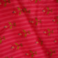 Pink Strips Floral Print Crepe Fabric MT-28242