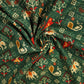 Green Patola Print Cotton Fabric SCF-24205
