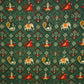 Green Patola Print Cotton Fabric SCF-24205