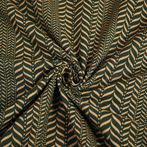 Green Bagru Print Cotton Fabric SCF-24206