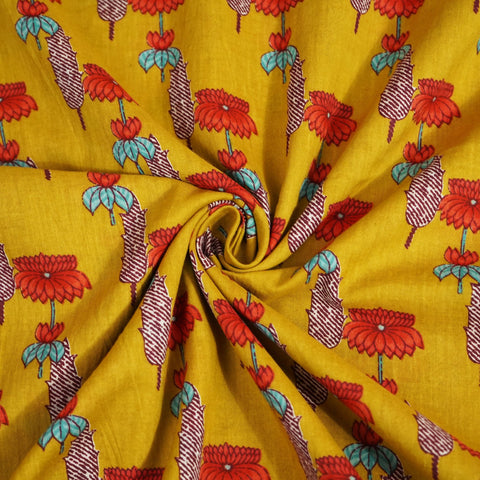 Green Bagru Print Cotton Fabric SCF-24212