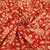 Peach Pink Floral Bagru Print Cotton Fabric SCF-24219