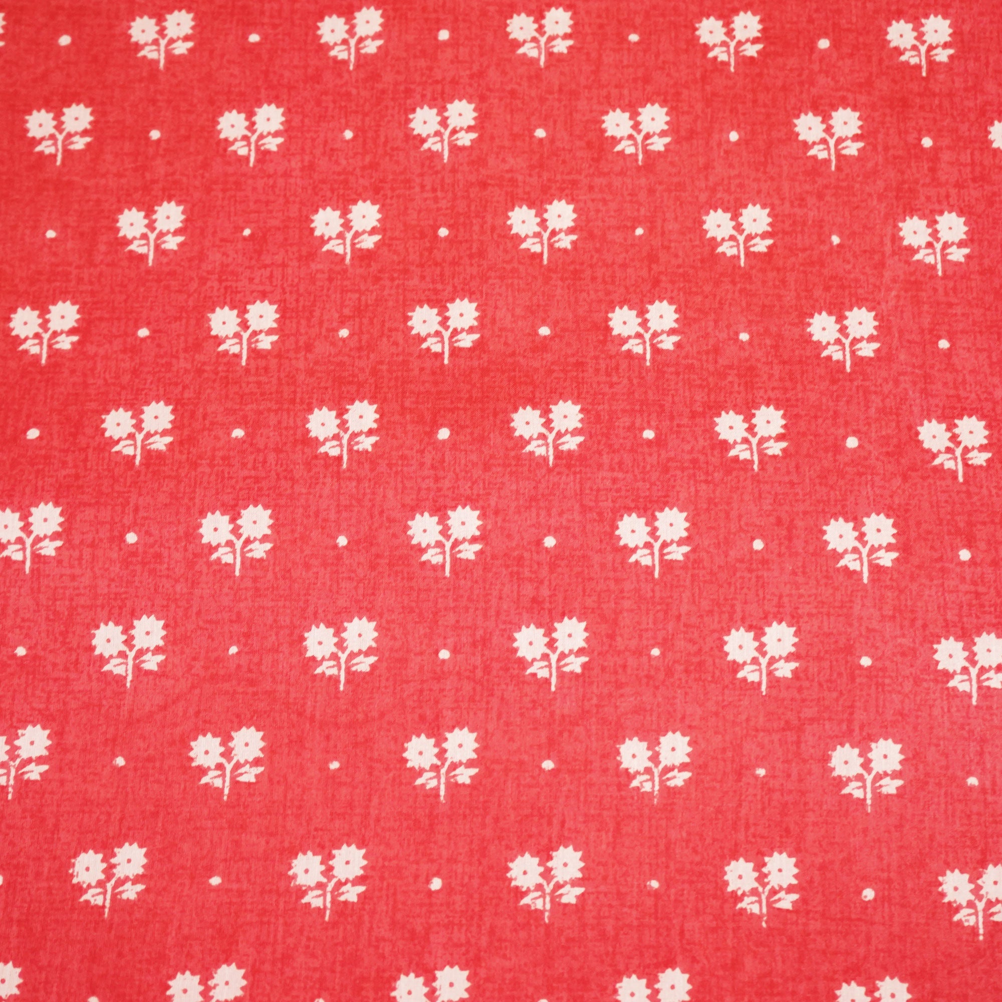 Peach Pink Bagru Print Cotton Fabric SCF-24220