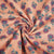 Peach Handblock Print Cotton Fabric HP-24250