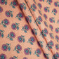 Peach Handblock Print Cotton Fabric HP-24250