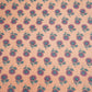 Peach Handblock Print Cotton Fabric HP-24250