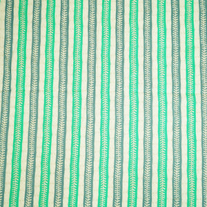 Green Abstract Print Cotton Fabric HP-24251