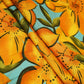 Mustard Floral Print Cotton Fabric HP-24257