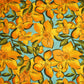 Mustard Floral Print Cotton Fabric HP-24257