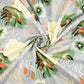 Purple Floral Print Cotton Fabric HP-24260