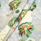 Purple Floral Print Cotton Fabric HP-24260