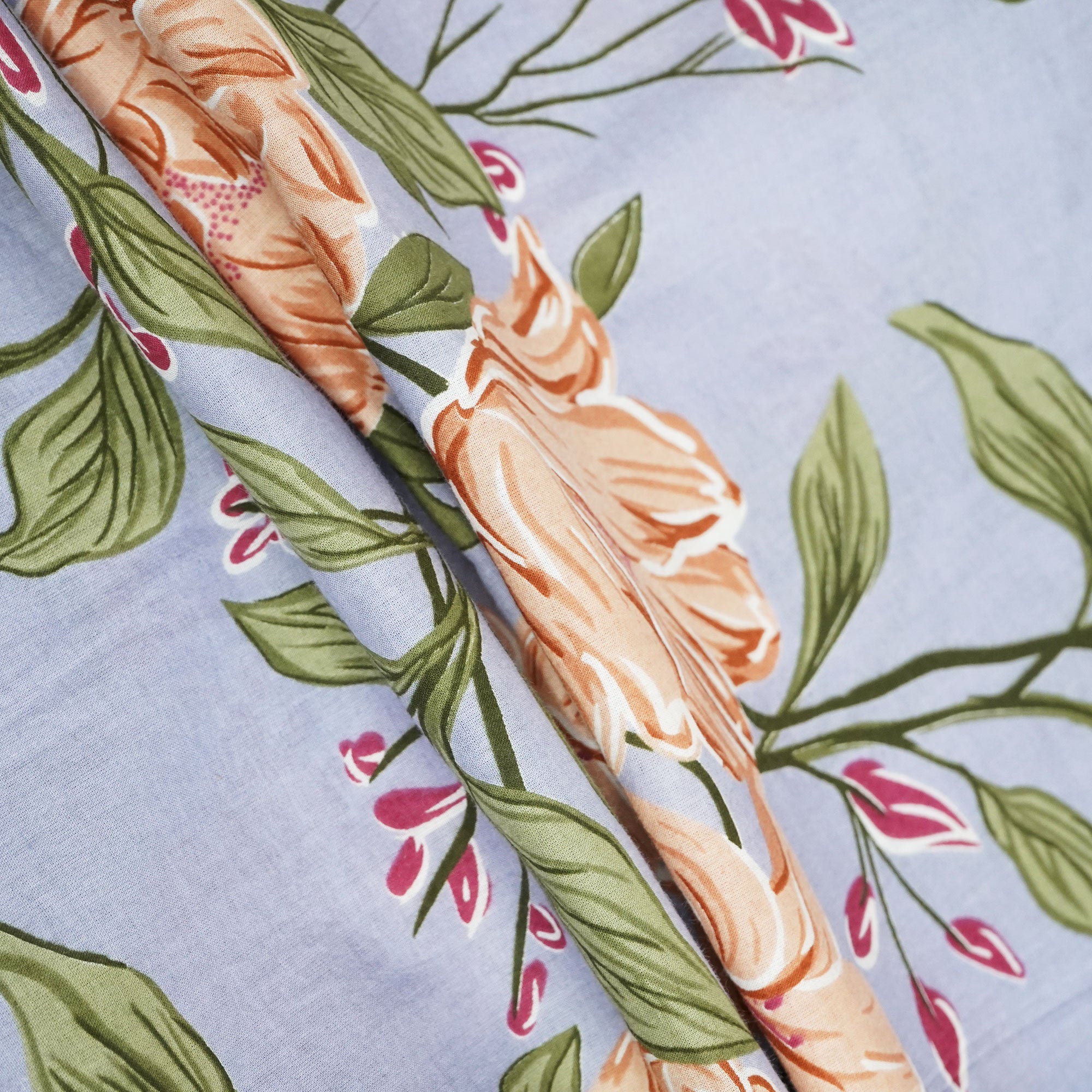 Lilac Masaba Print Cotton Fabric HP-24261