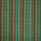Dark Green Stripes Print Cotton Fabric HP-24269