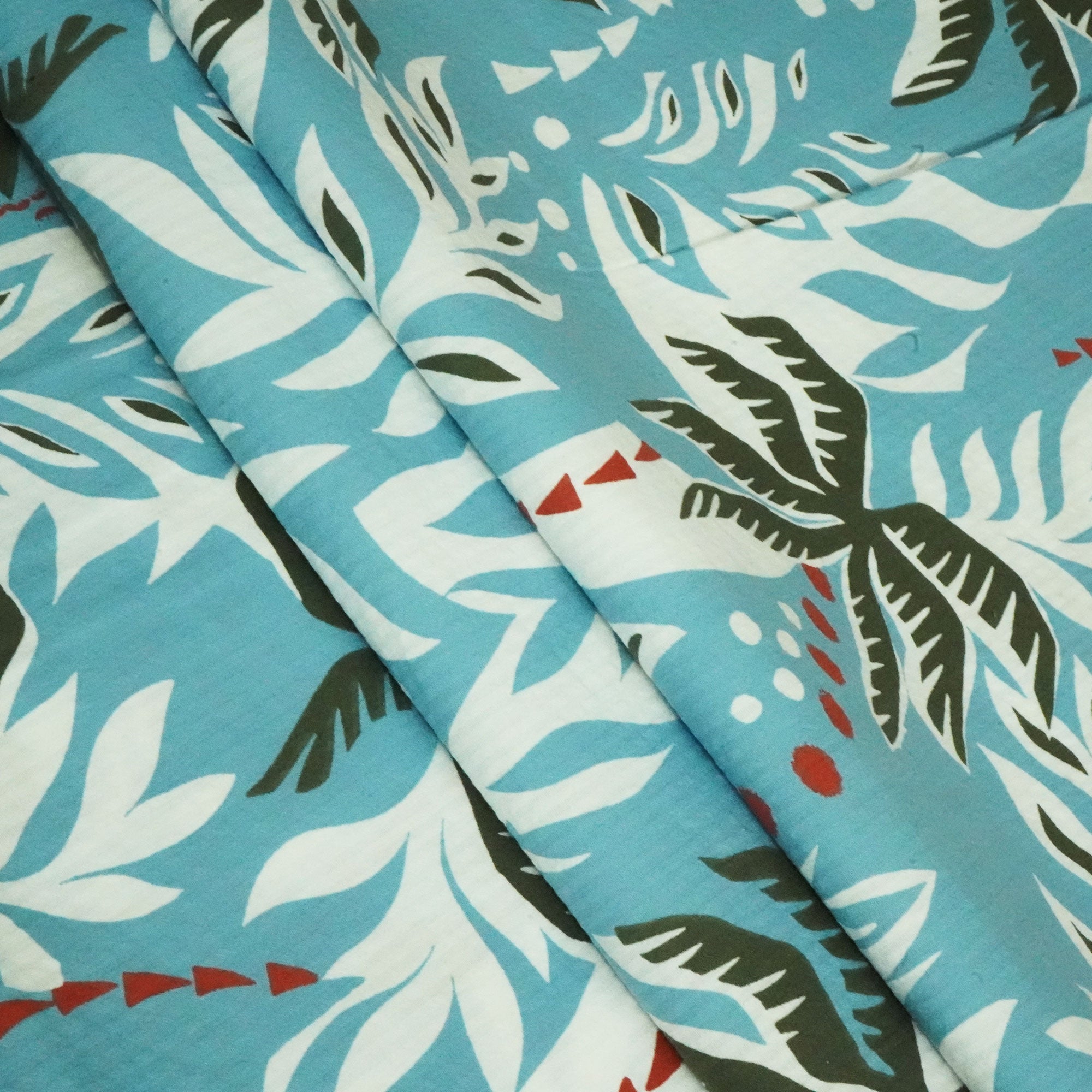 Sky Blue Seer Suker Cotton Fabric LSF-24276