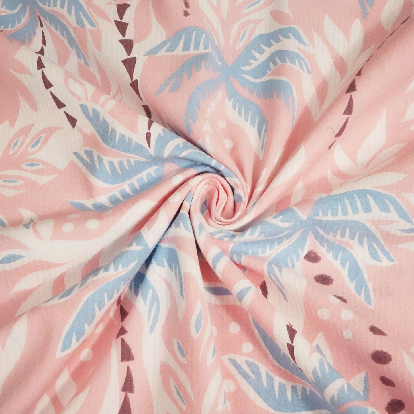 Pink Seer Suker Cotton Fabric LSF-24278