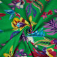 Green Floral Print Rayon Fabric LSF-24295